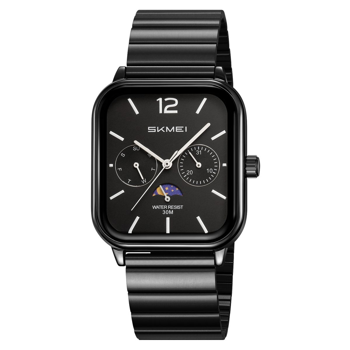 SKMEI - Reloj Skmei 2509 Fase Lunar Correa Acero