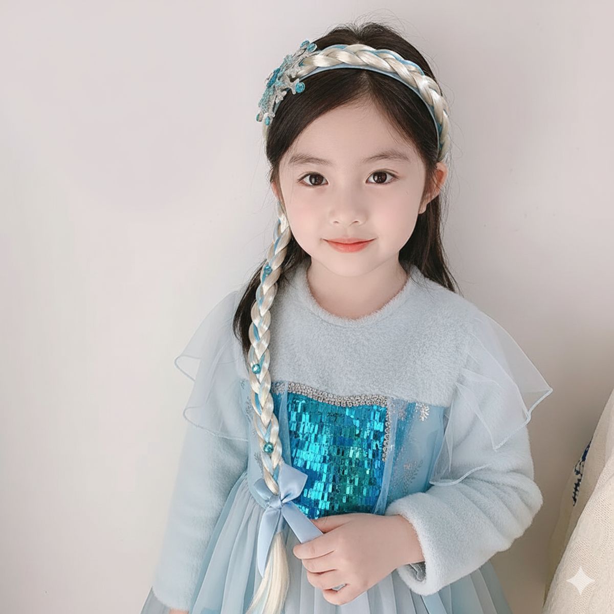 GENERICO - TRENZAS VINCHA  DE  NIÑA FROZEN