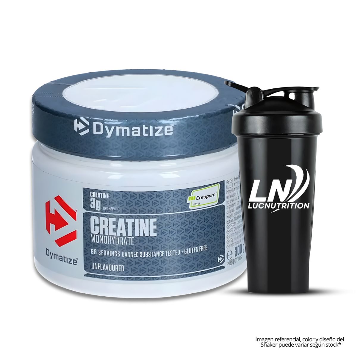 DYMATIZE - Creatina Dymatize 300 g - Creatina Monohidratada sello Creapure + Shaker