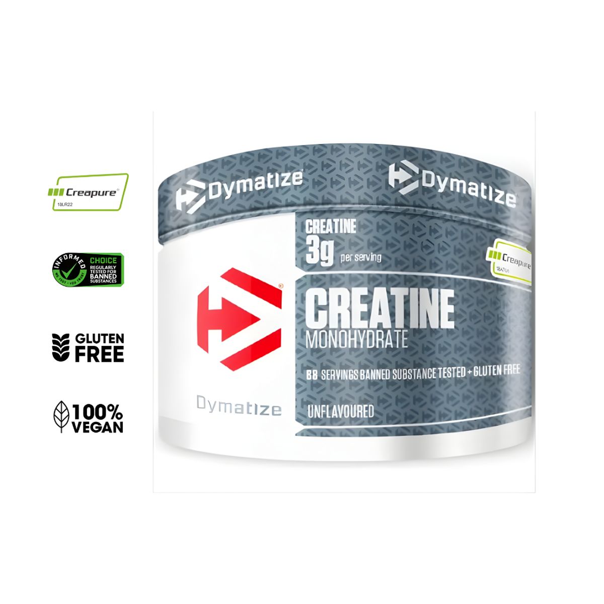 DYMATIZE - Creatina Dymatize 300 g - Creatina Monohidratada sello Creapure + Shaker