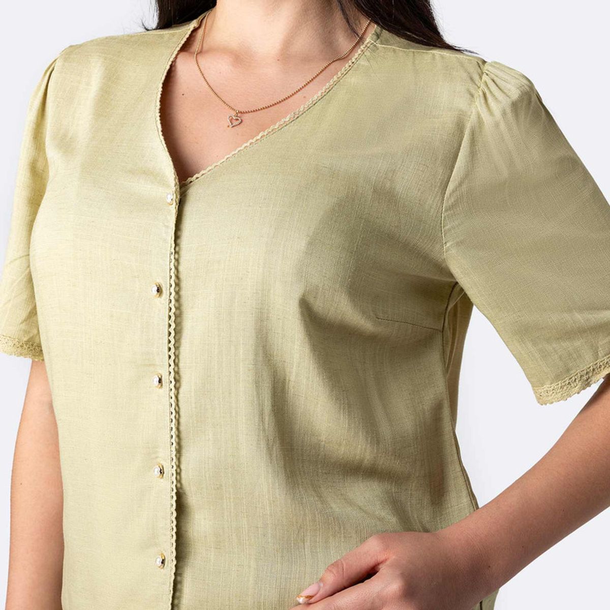 PIONIER - Blusa Moda Lino Brendaya Mujer