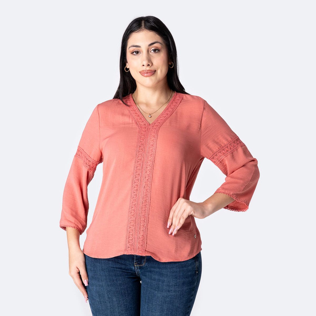 PIONIER - Blusa Moda Lino Zilset Mujer