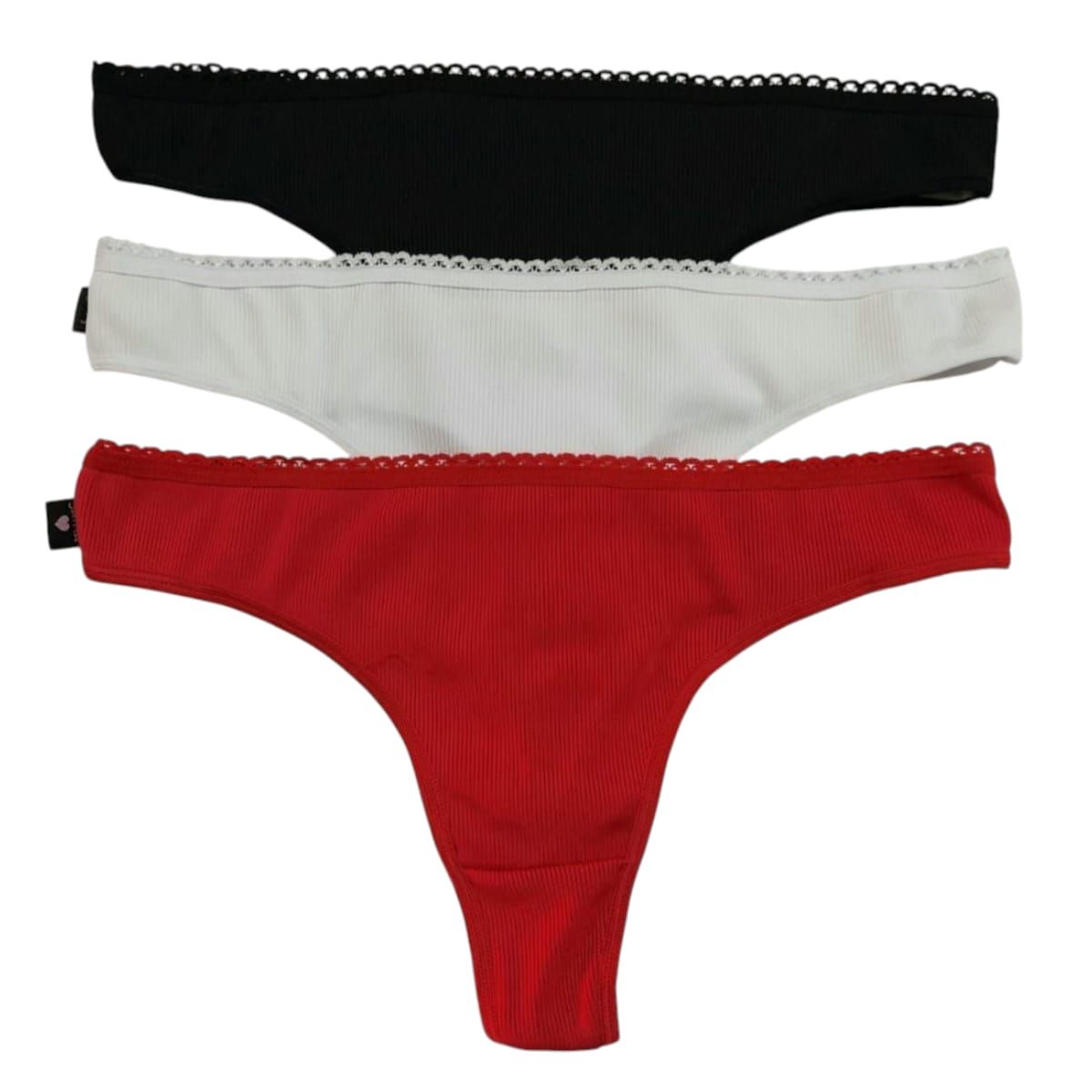 GENERICO - VIKINI EN ALGODON LICRADO BASICO MAX PACK X 3