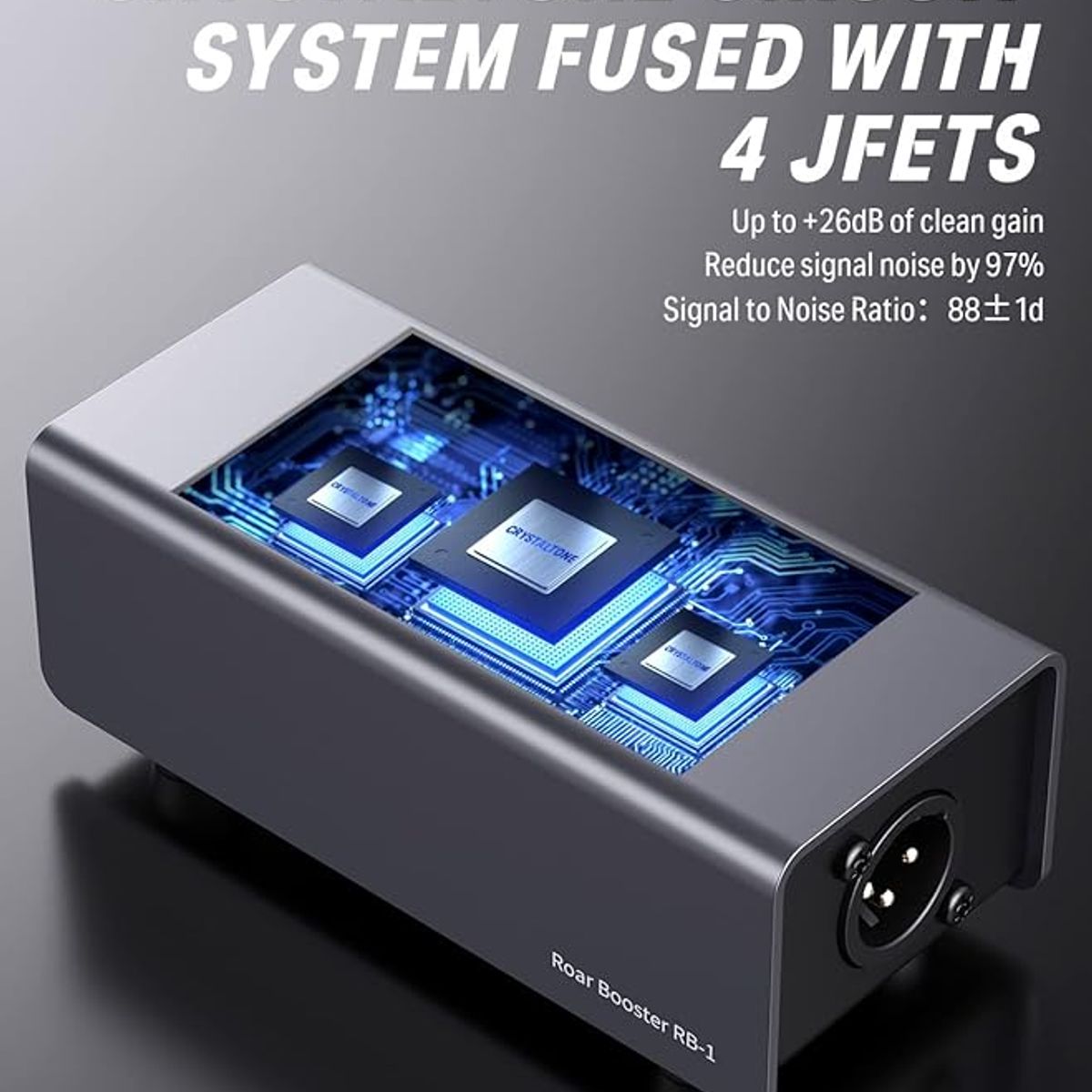 DONNER - Preamplificador de micrófono para micrófono dinámico RB-1