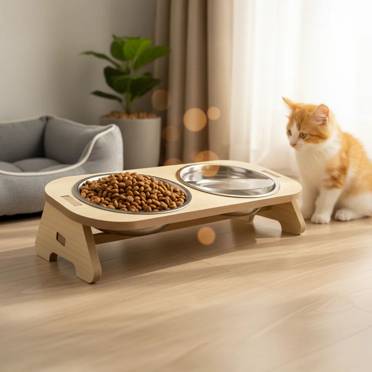 PIA COPELLO STORE - Plato Elevado Doble para Mascota