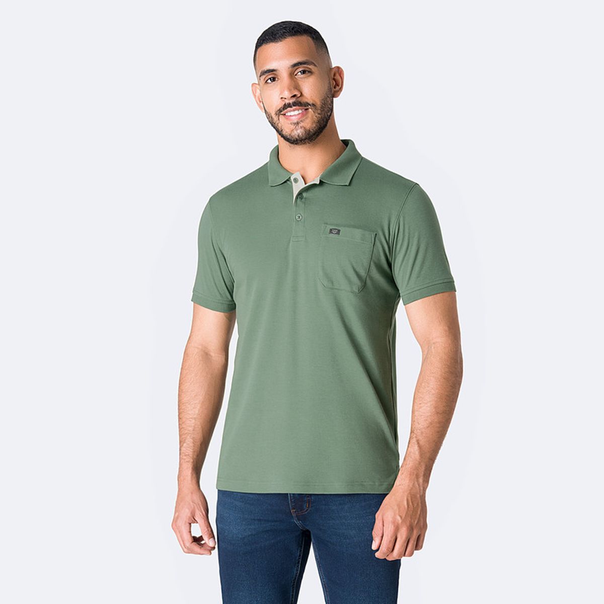 PIONIER - Polo Box Gamuza Pima Hombre Braxis Pionier