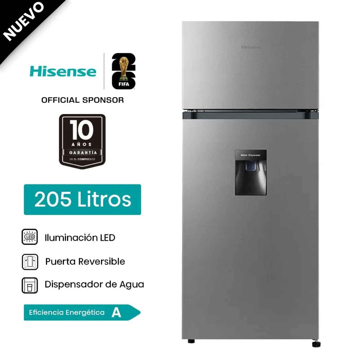 HISENSE - Refrigeradora Hisense 205LT Top Mount RD267H