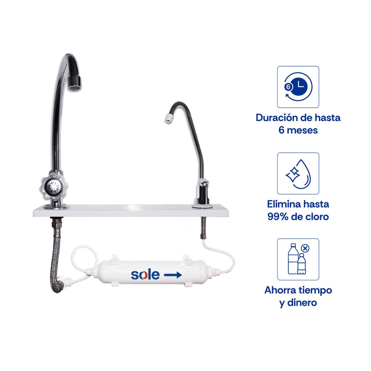 SOLE - Purificador En Linea Sole Bajo Lavadero Premium