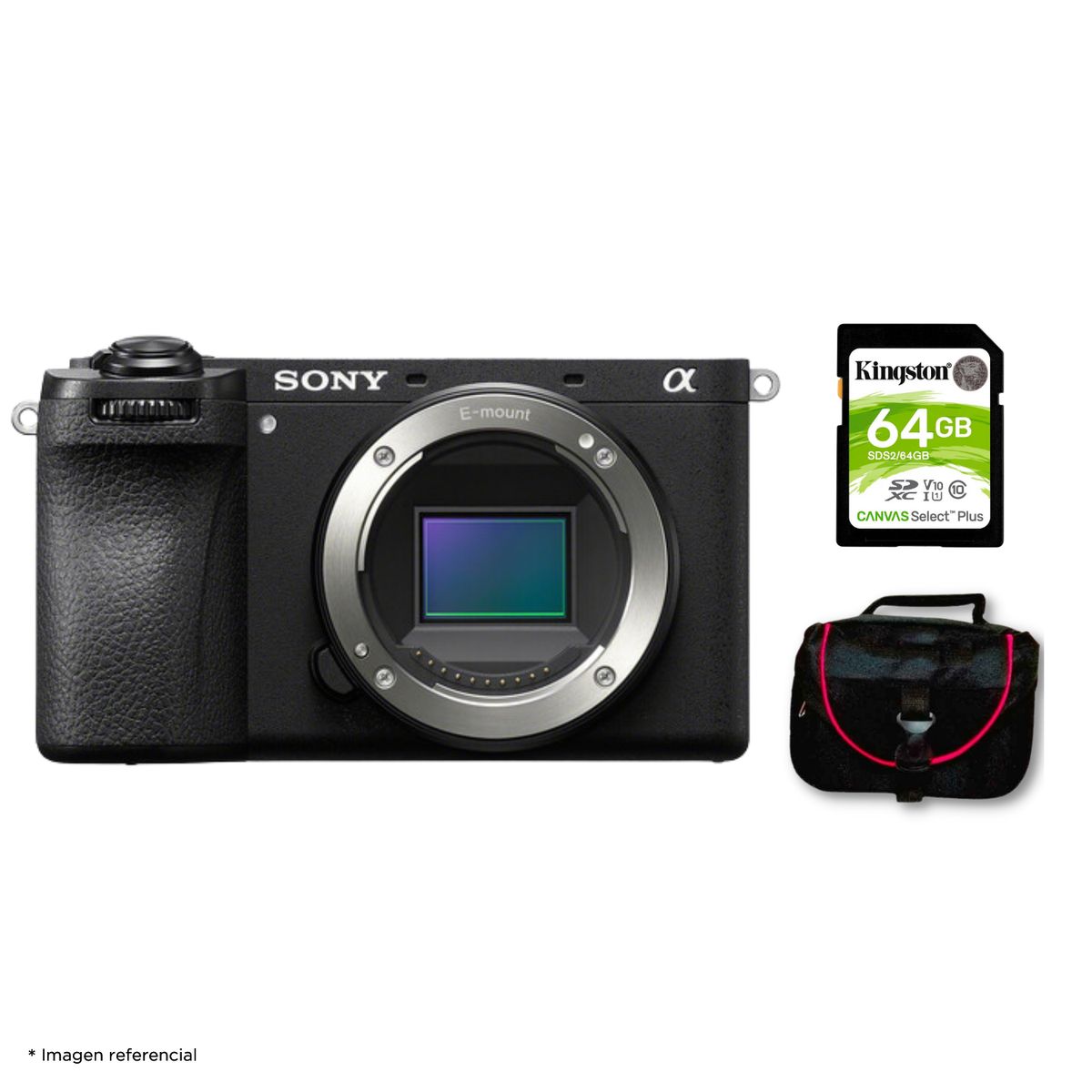 SONY - Cámara Sony Alpha a6700 Mirrorless Cuerpo Solo + Kit Básico