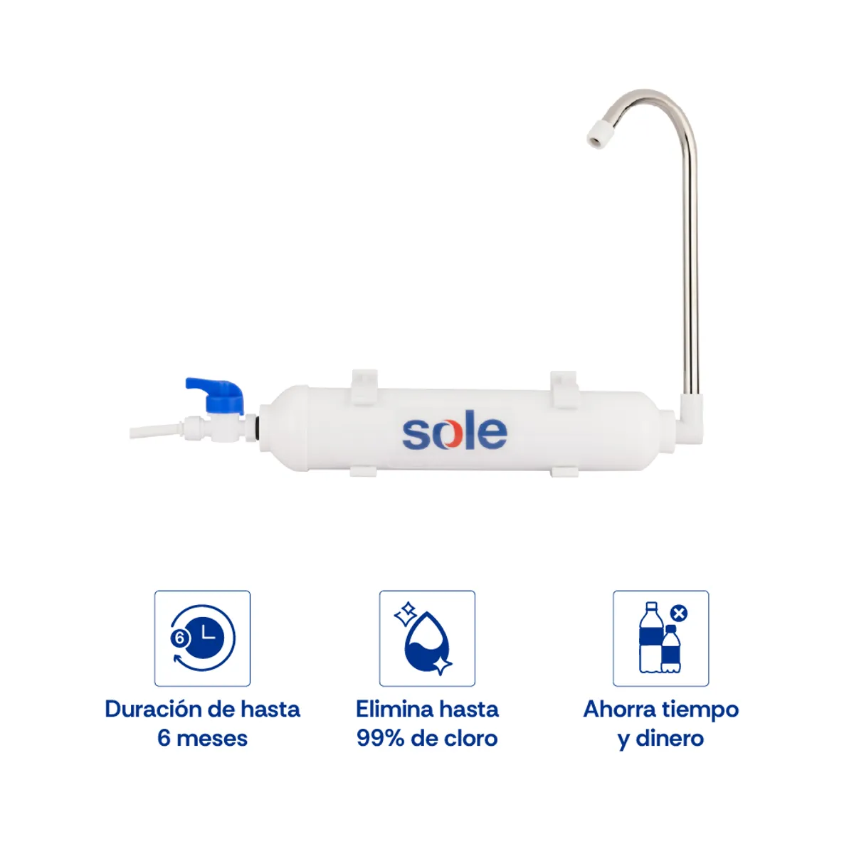 Sole - Purificador En Linea Sole Sobre Lavadero Premium