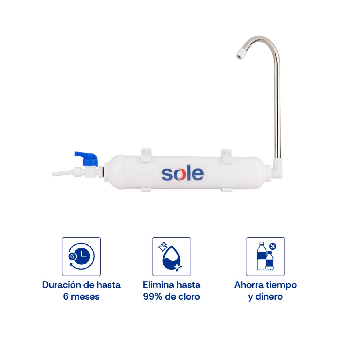 Sole - Purificador En Linea Sole Sobre Lavadero Premium