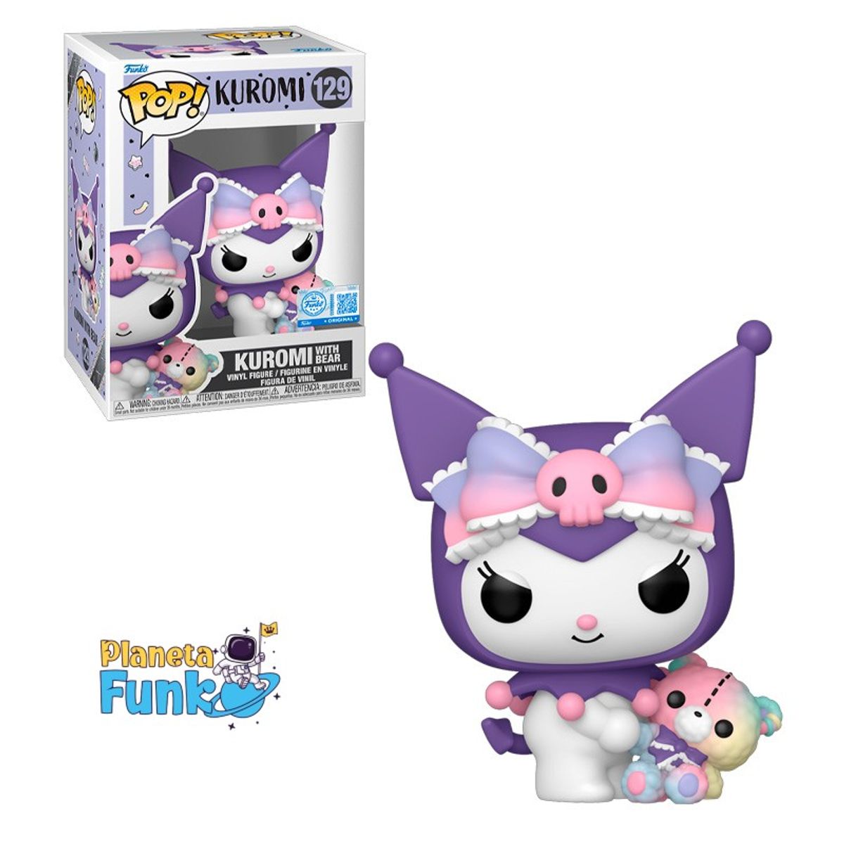 FUNKO - SANRIO KUROMI WITH BEAR FUNKO POP EXCLUSIVO 126