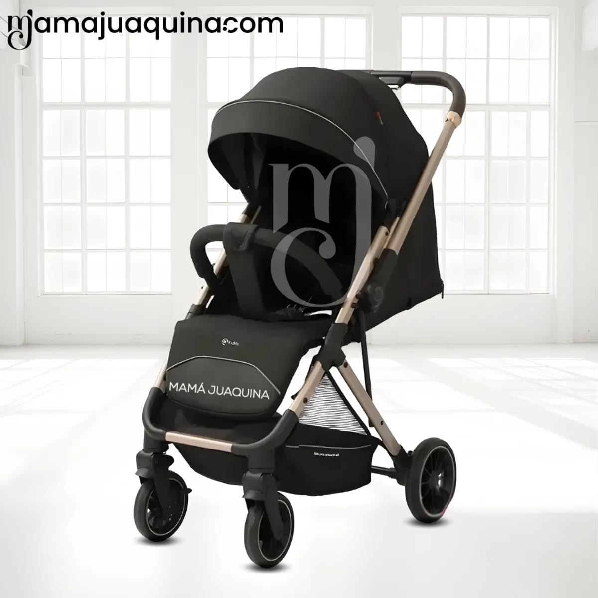 BABY - Coche Maleta de Lujo «YURID» Kidilo Mango Reversible Black
