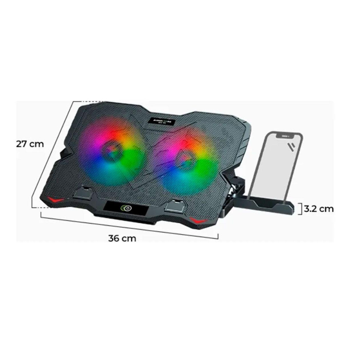 AIRBOOM - COOLER ARTIC FOX AB005H  2FAN RAINBOW 12.5CM AIRBOOM