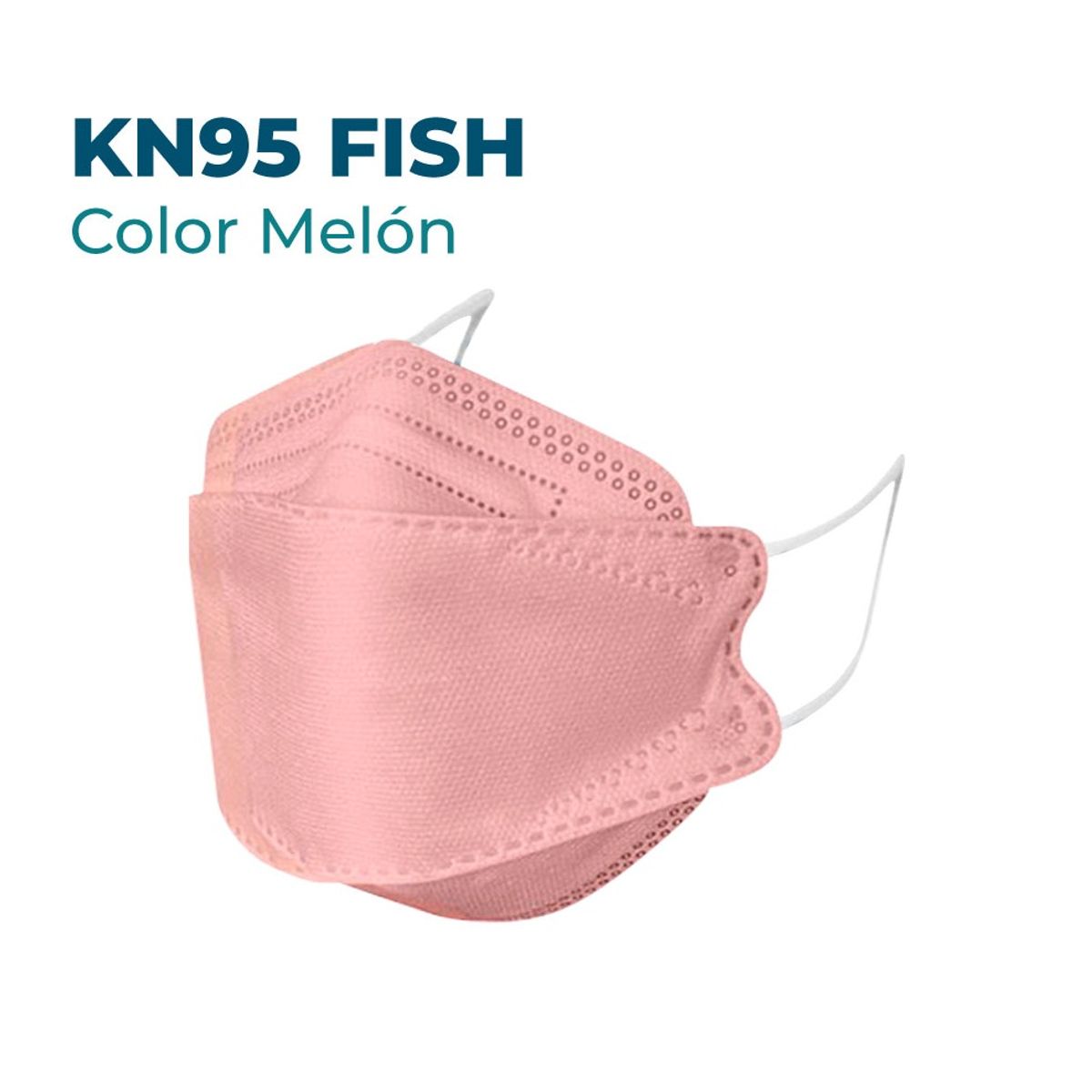 GENERICO - MASCARILLA FISH COLOR MELON x 20 Unidades KN95