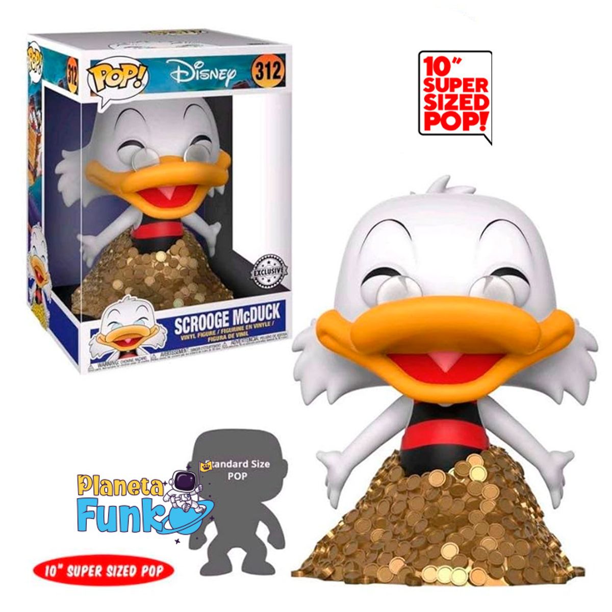 FUNKO - DISNEY RICO MC PATO SCROOGE MCDUCK 10 PULGADAS