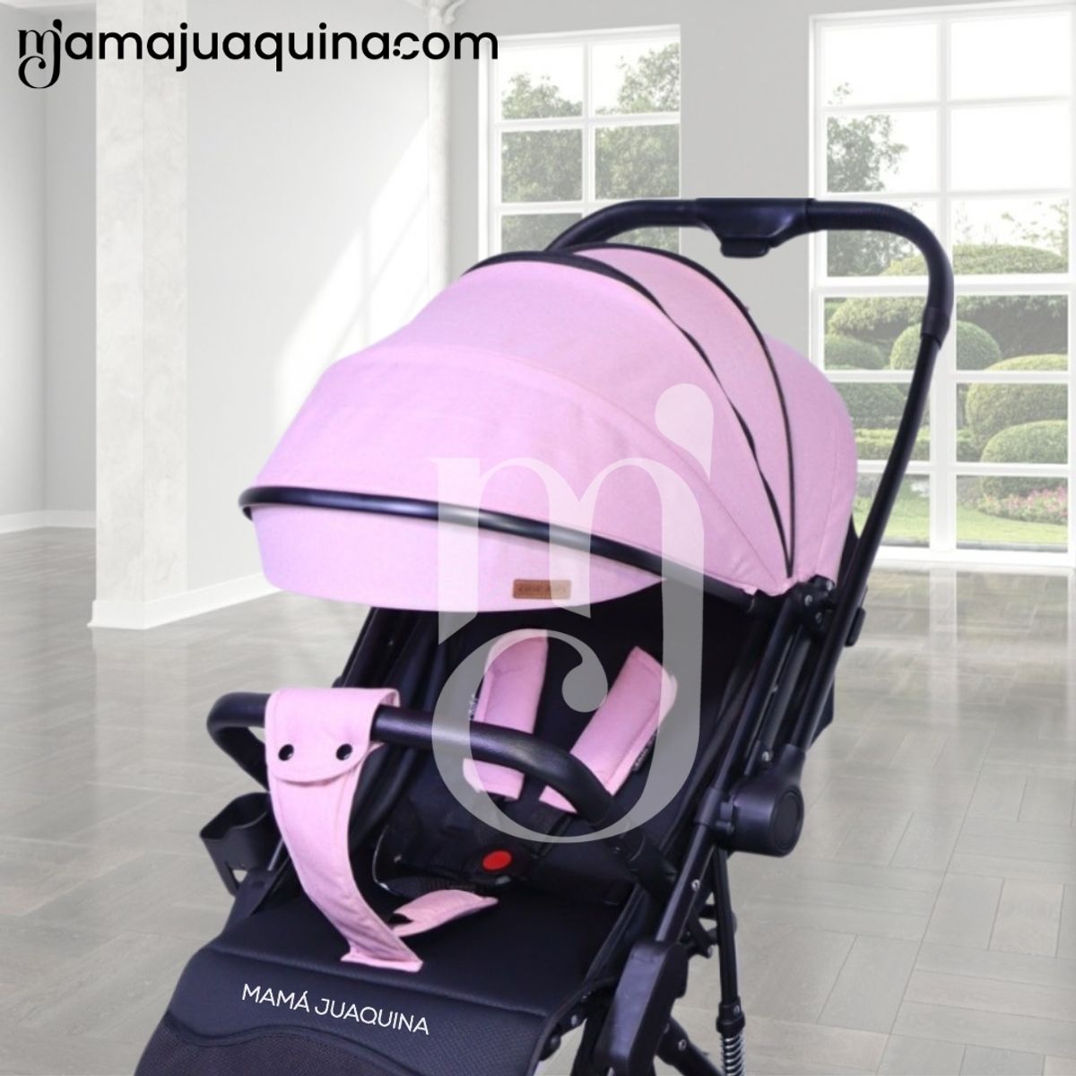 Baby - Coche Maleta de Lujo «JANDI» con Portabebé Pink