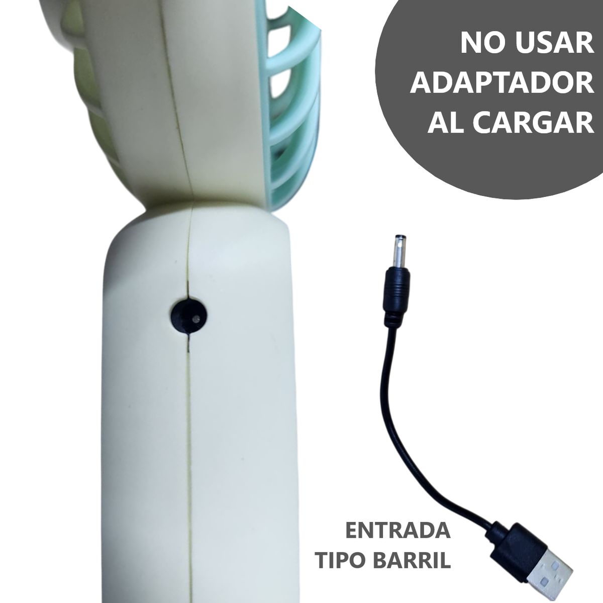 GENERICO - Potente Mini Ventilador portátil 1 velocidad - Verde