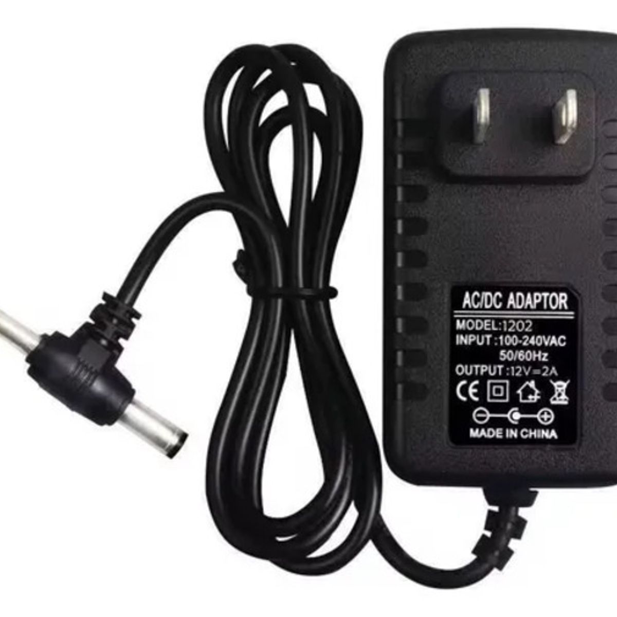 GENERICO - Adaptador de fuente de alimentación DC 12V doble punta