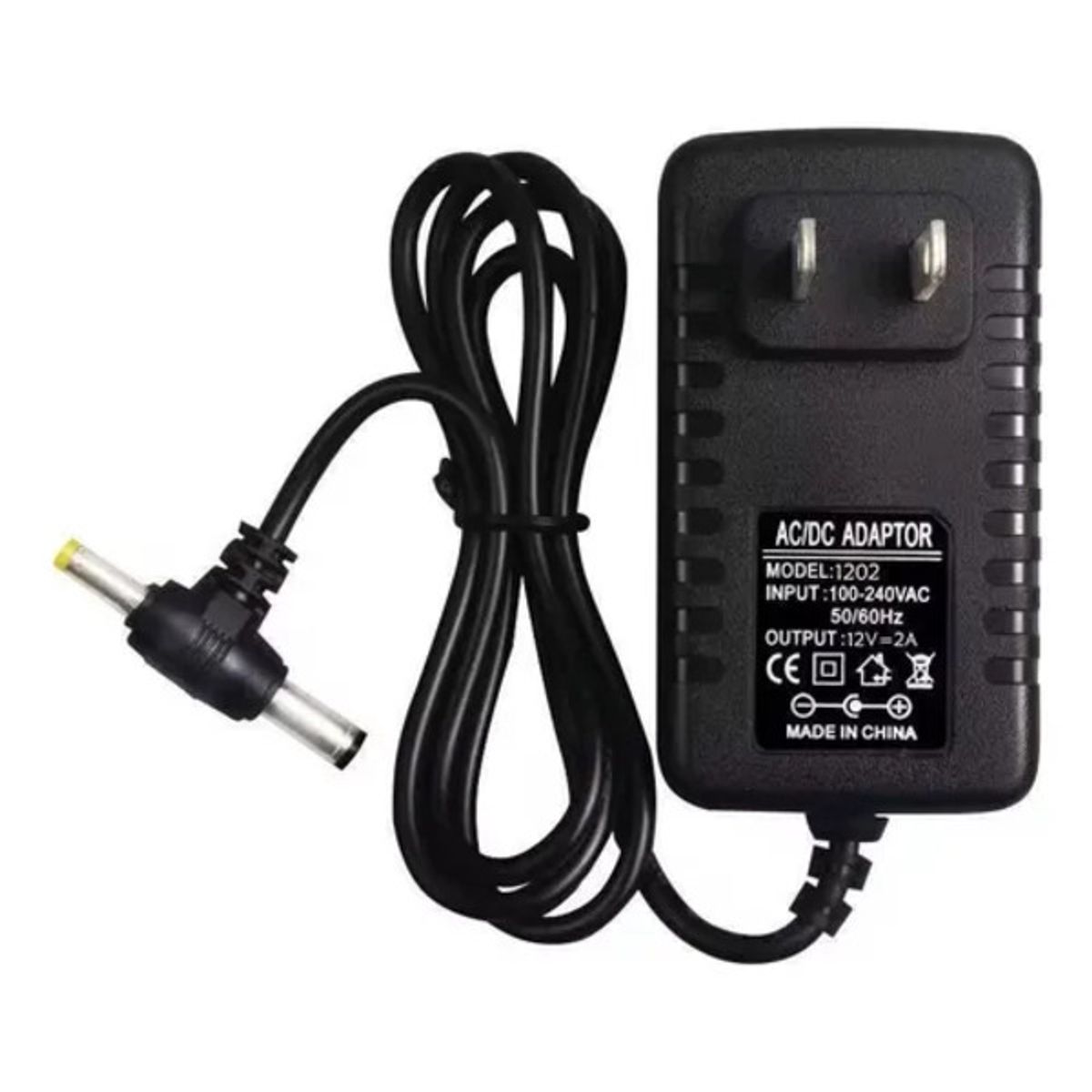 GENERICO - Adaptador de fuente de alimentación DC 12V doble punta