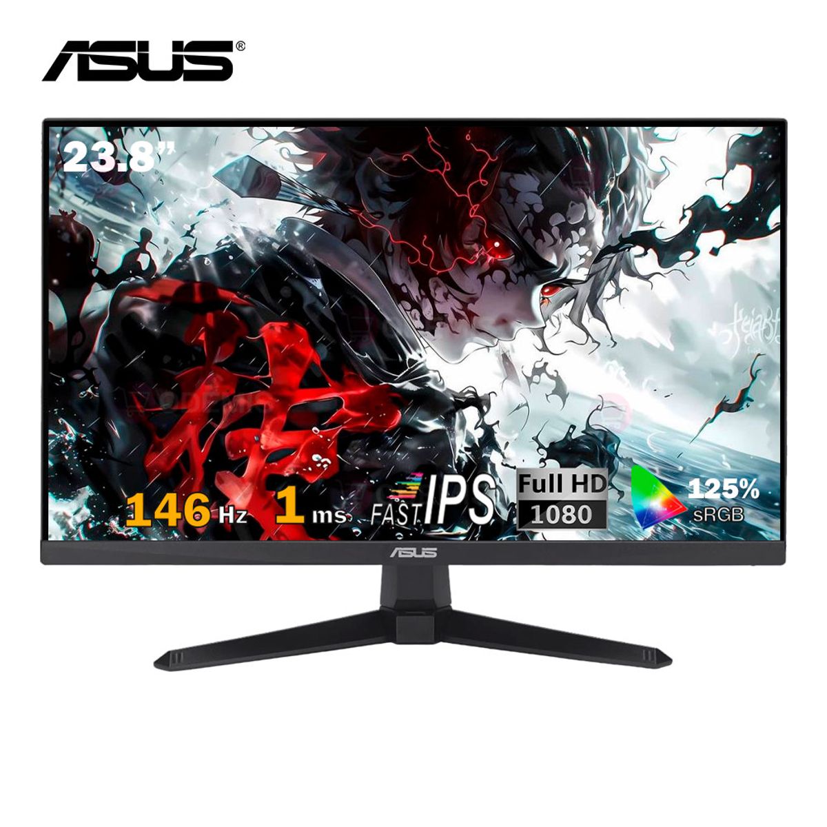 ASUS - MONITOR ASUS TUF GAMING VG249QE5A 238 FAST IPS FHD 146Hz 1ms Parlante