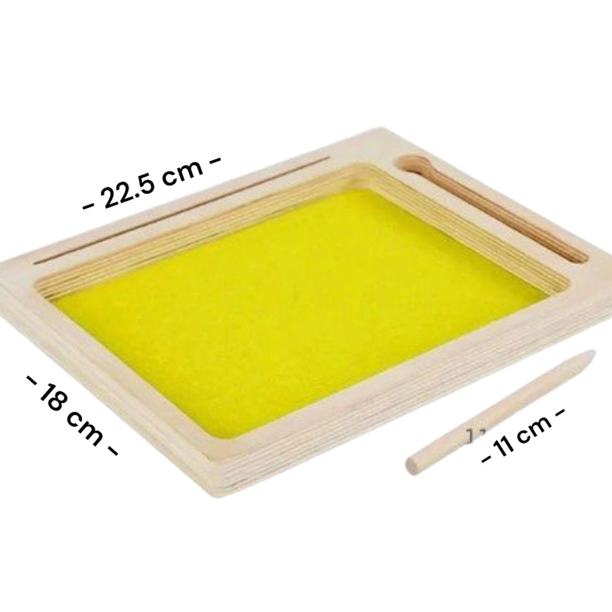 GENERICO - Bandeja de arena Montessori - Lectoescritura divertida