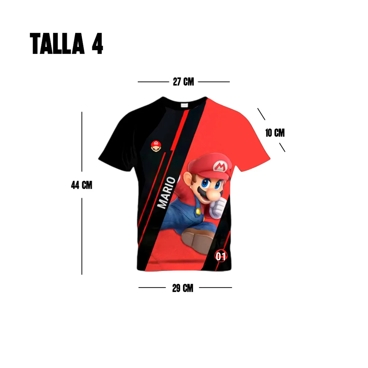 GENERICO - Polo Deportivo Mario Bross Talla 4 años