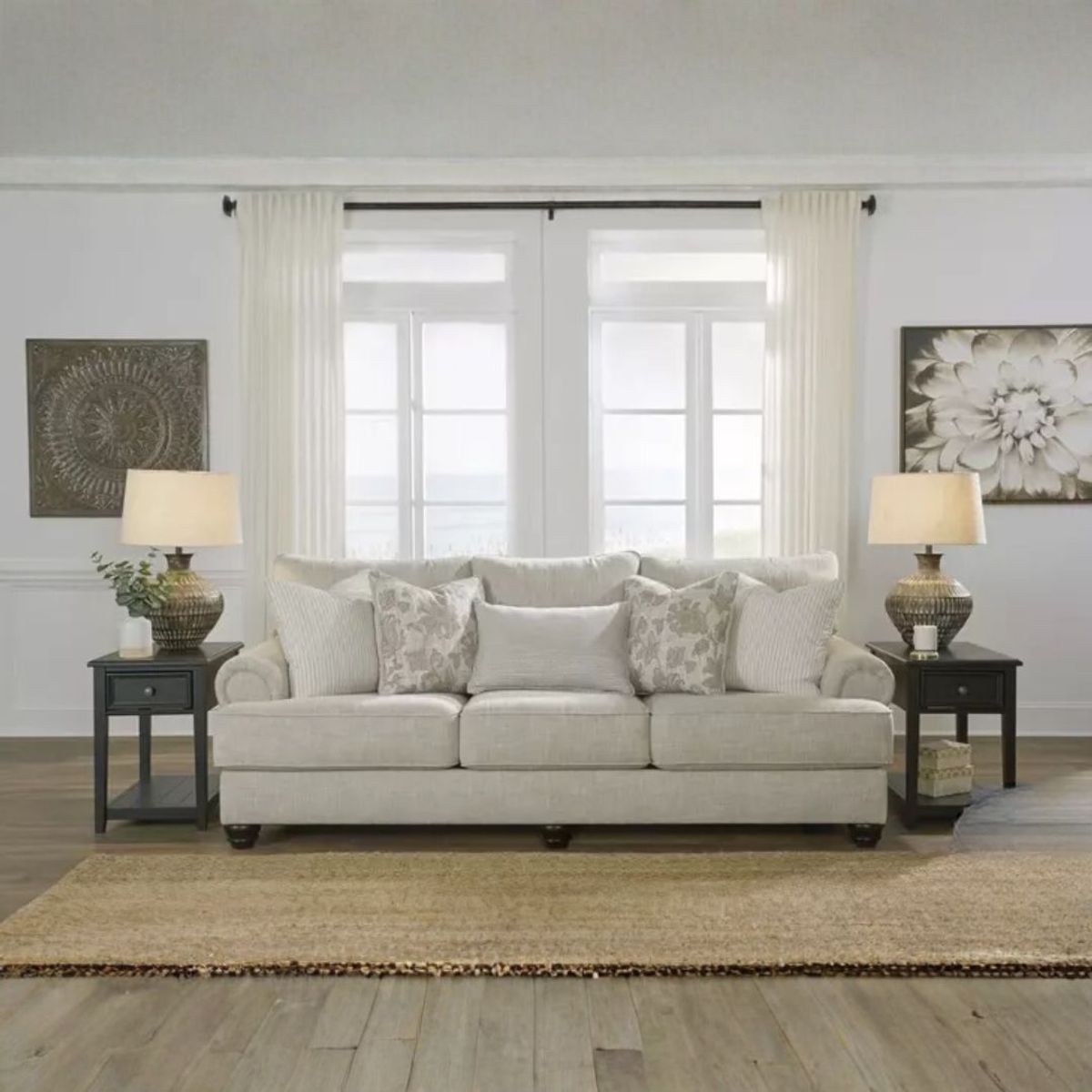 GENERICO - Juego de Sala Asanti 3-2-1 en Tela Chenille Antifluido