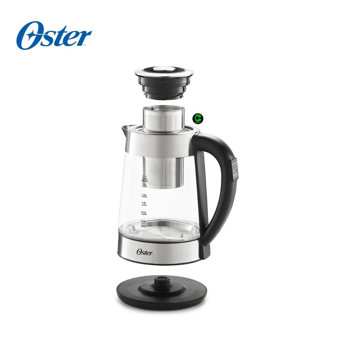 OSTER - Hervidor Oster Eléctrico de Vidrio BVSTKT8990