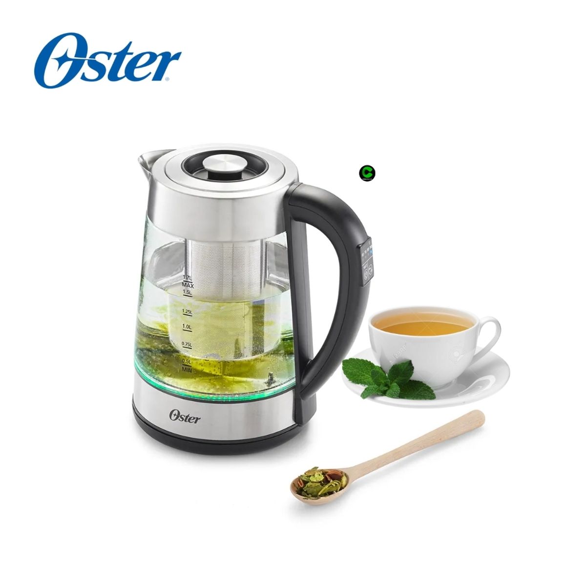 OSTER - Hervidor Oster Eléctrico de Vidrio BVSTKT8990