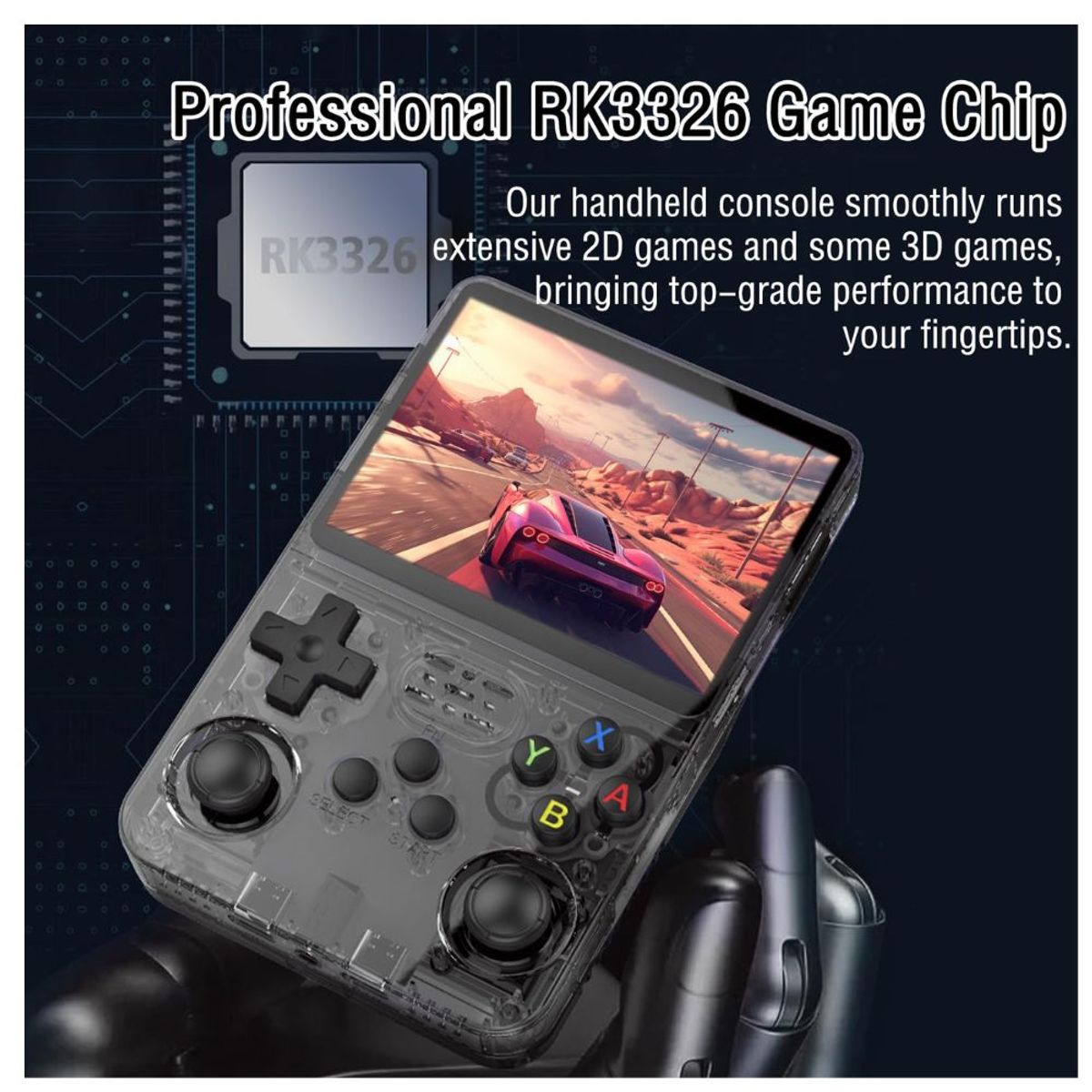 GENERICO - R36S 64GB ArkOS ORIGINAL Negro