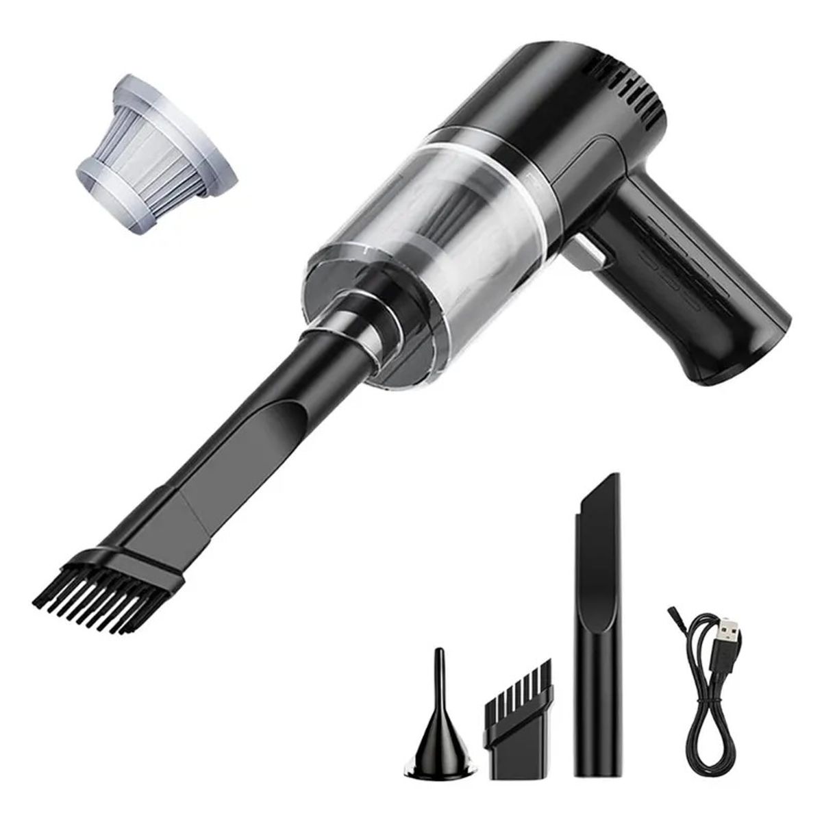 GENERICO - Mini Aspiradora 3 En 1 Portatil Inalambrica Sopla Para Auto