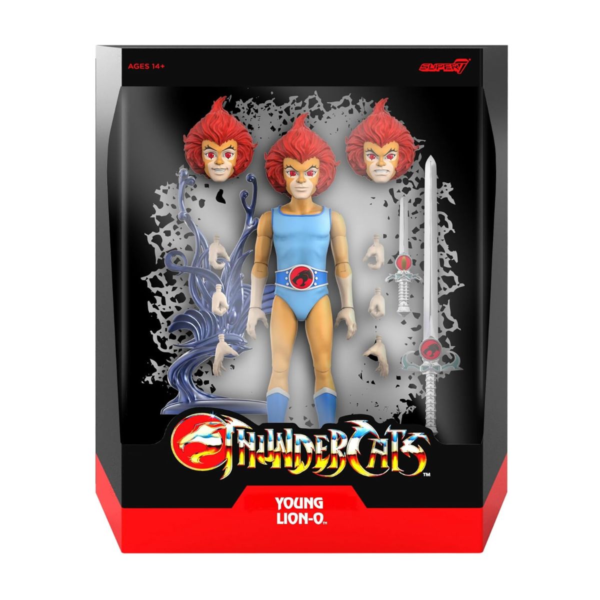 SUPER 7 - Kid Leono ThunderCats ULTIMATES Young Lion-O Figura de acción Joven Leono