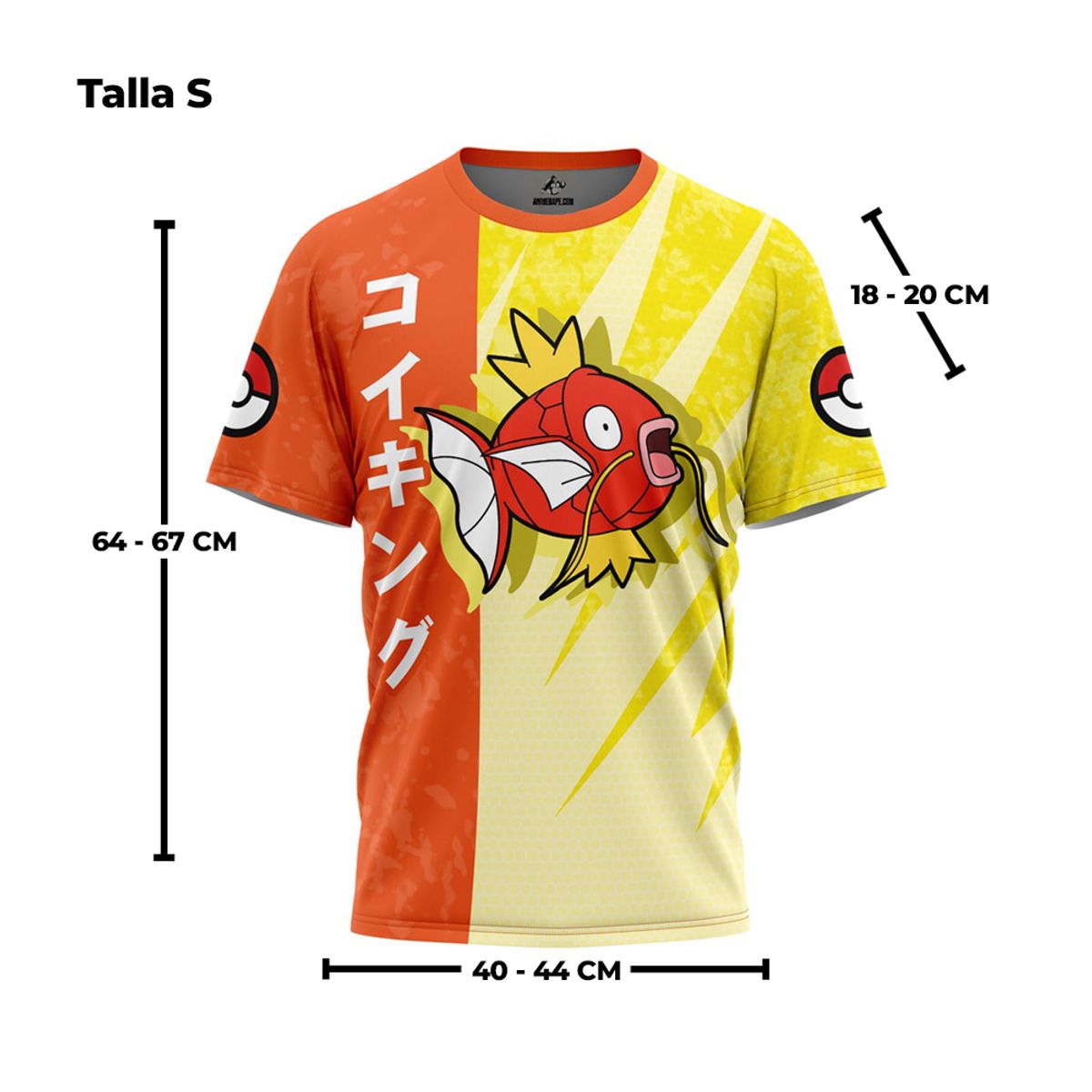 GENERICO - Polo Deportivo Exclusivo Magikarp Talla L