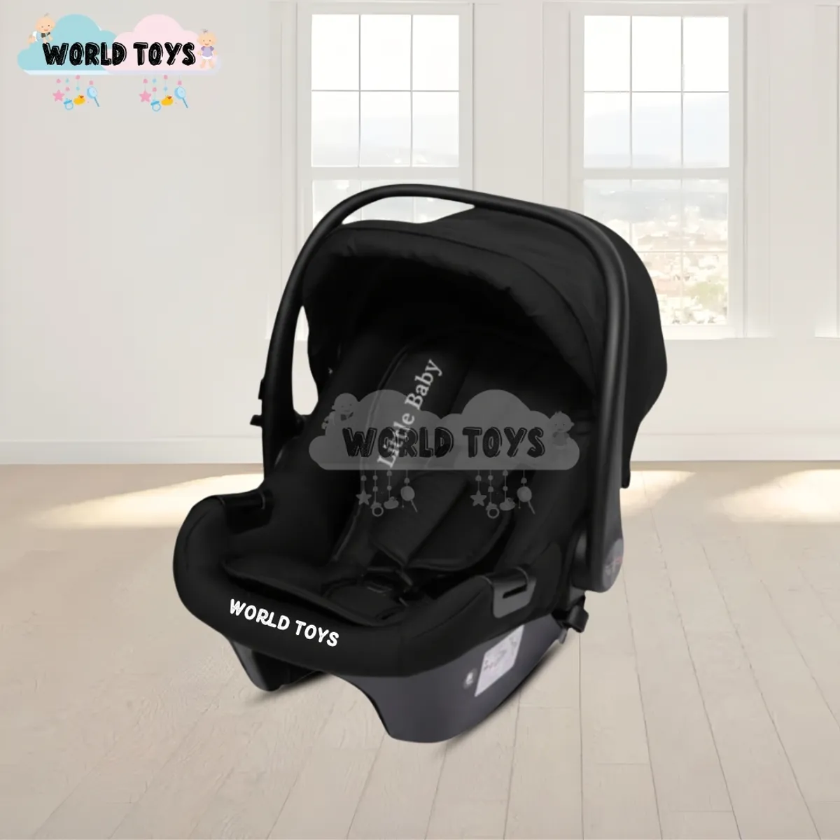 BABY - Coche Maleta de Lujo «JANDI» con Portabebé Black