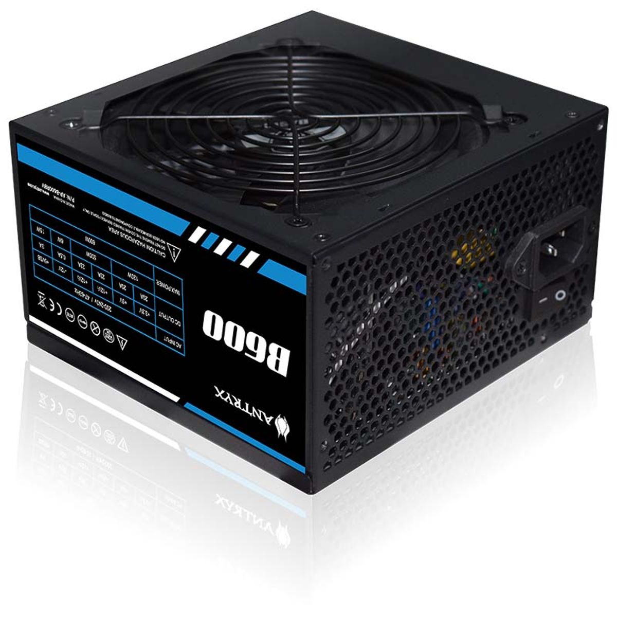 ANTRYX - FUENTE ANTRYX B600W V3 ATX 2.3 BOX (AP-B600RV3S-RB)