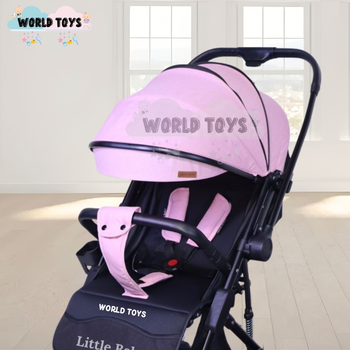 Baby - Coche Maleta de Lujo «JANDI» con Portabebé Pink