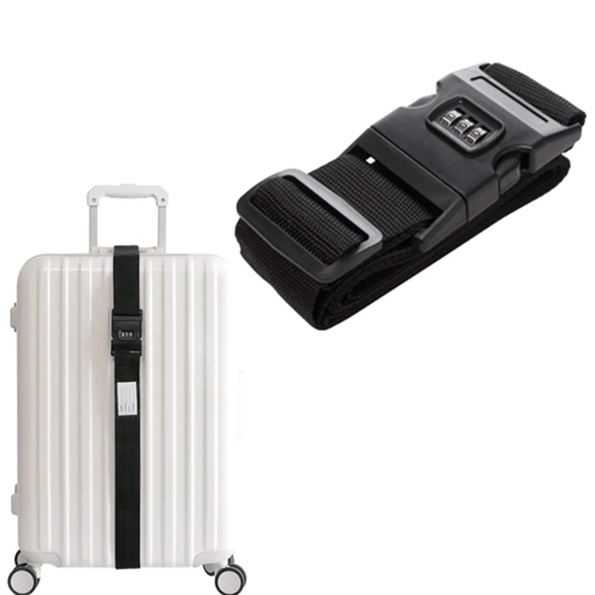 GENERICO - Correa de Seguridad con Clave 3 Dígitos Para Maletas o Equipaje