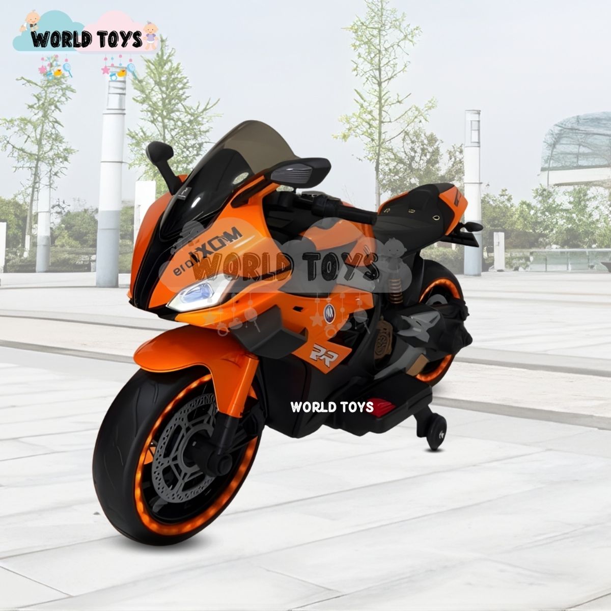 Baby - Moto a Batería para Niños «SAIKO» Licenssed Orange