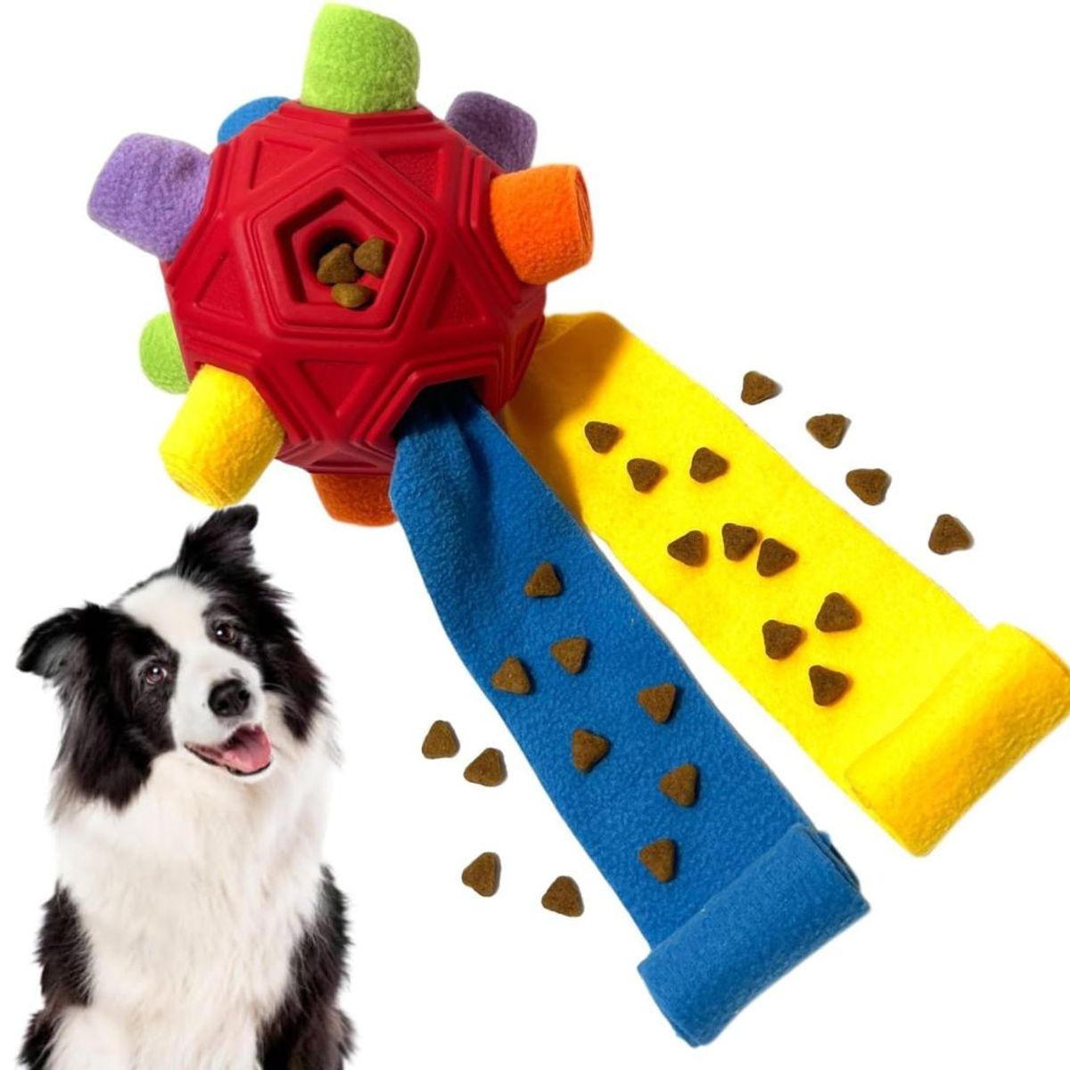 Pelota Interactiva para Perro Juguete Olfativo Dispensador Rojo, marca IMPORTADO MC - Foto Principal