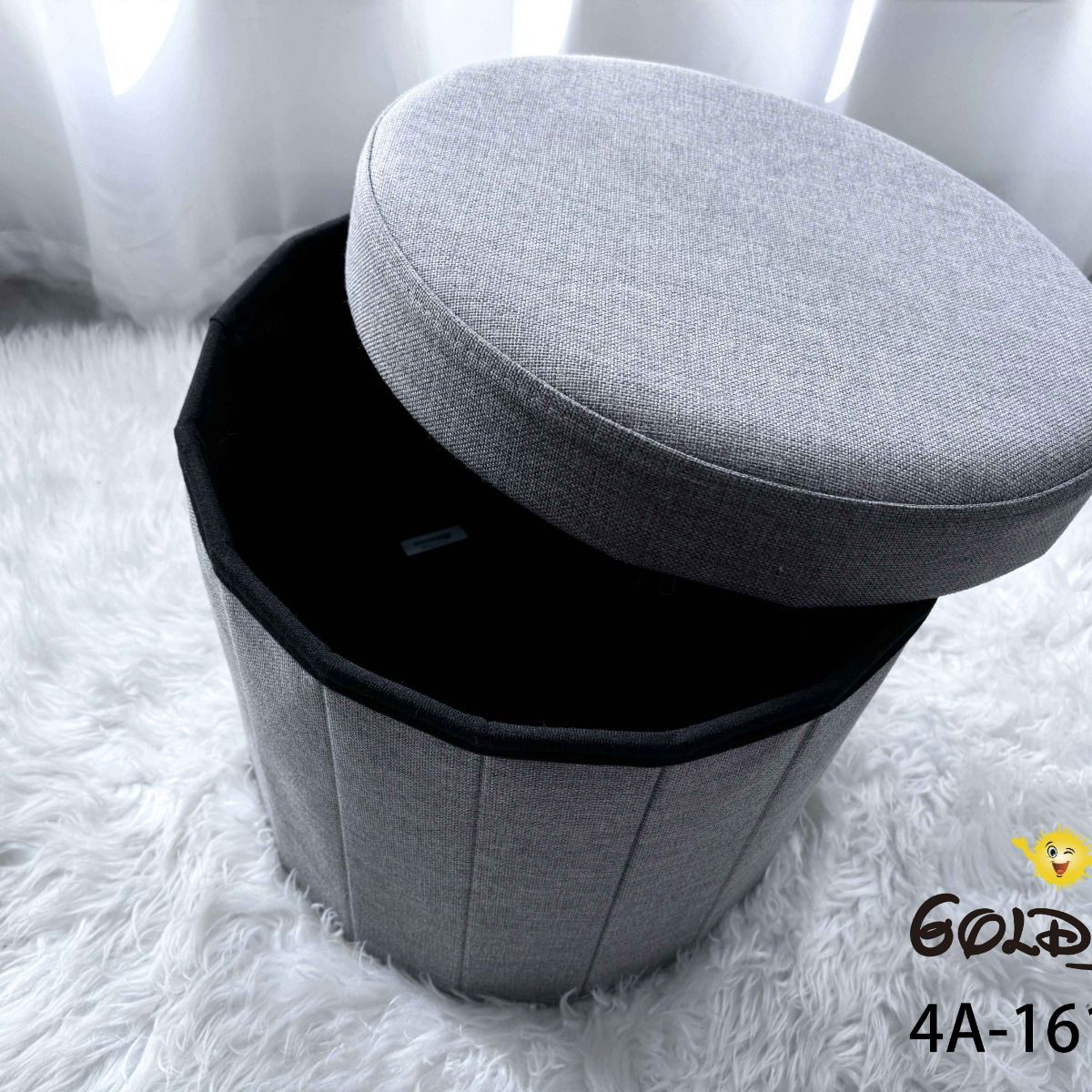 CAJA ORGANIZADORA DE ALMACENAMIENTO CIRCULAR 38CM AZUL, marca GOLDSUN - Foto 2