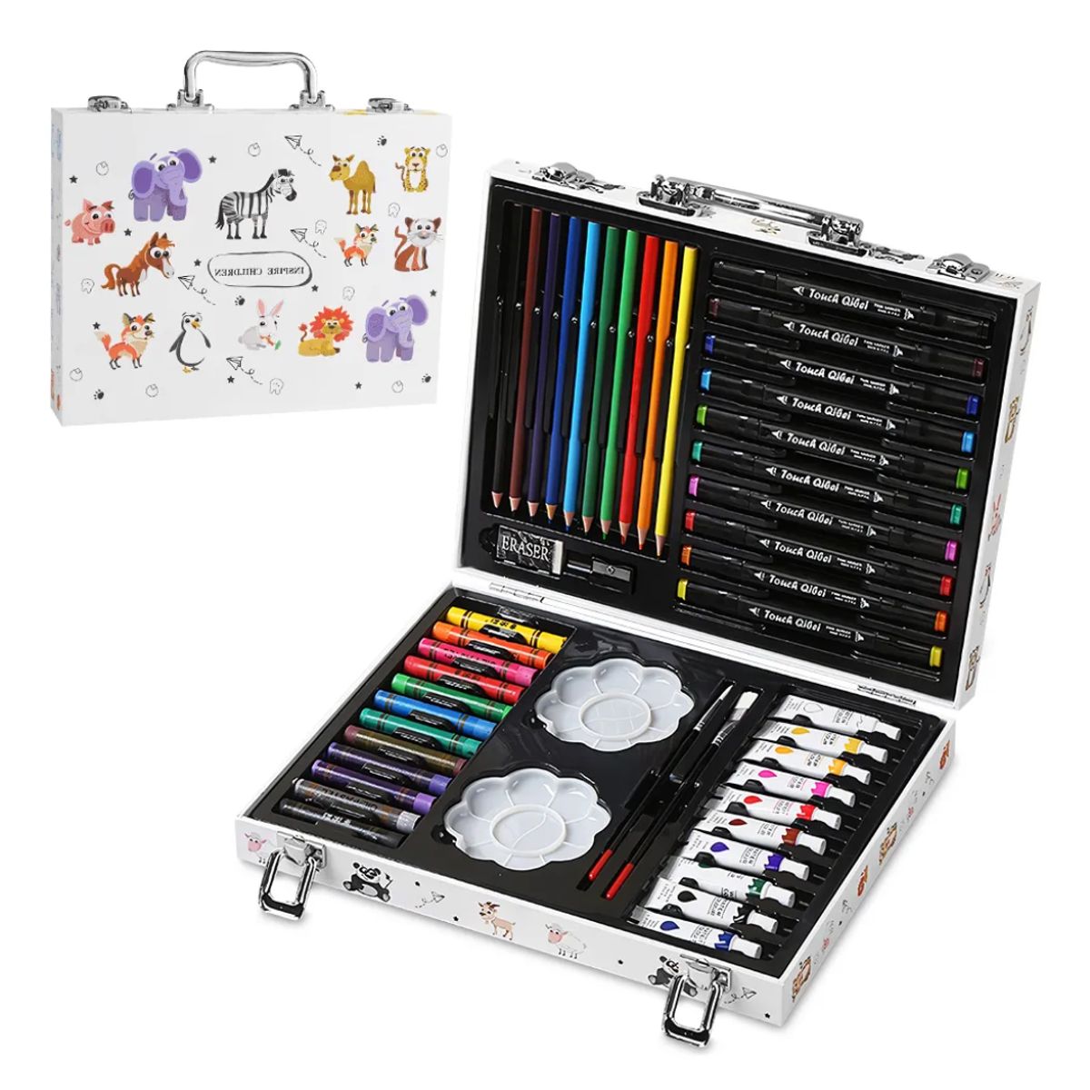 INSPIRA MARKET - Set de Arte Set lápices de Colores Acuarelas 68 pzs