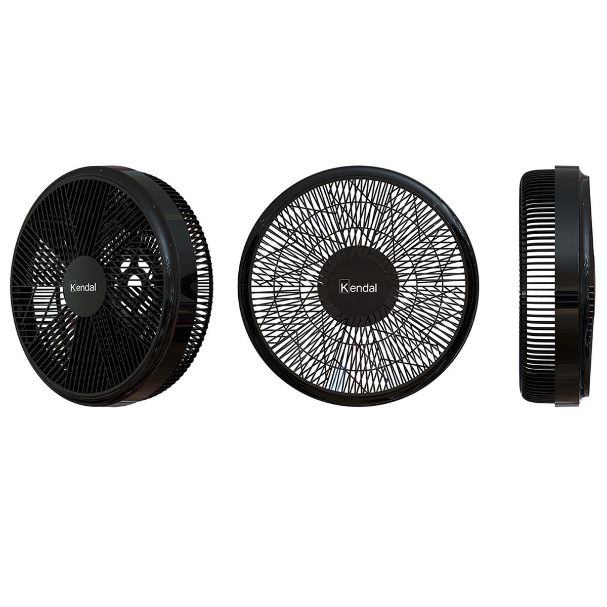 KENDAL - Ventilador Kendal KVP-TURBO3 3-en-1 - Aspas Dobles 14 - 55W - Control Remoto + Pantalla LED