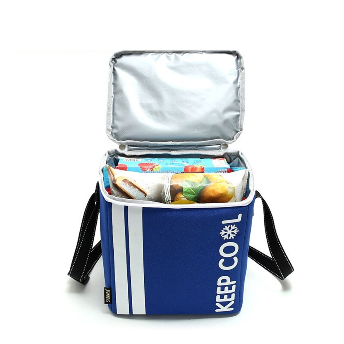 GENERICO - Cooler portátil plegable térmico para picnic o playa Azul