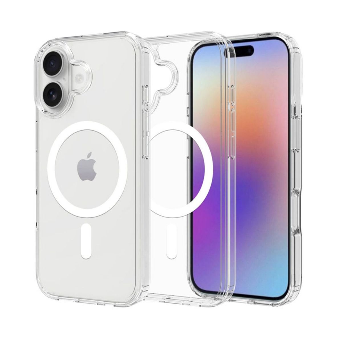 GENERICO - Funda Transparente Magsafe + Protector de Pantalla y Cámara para iPhone 17