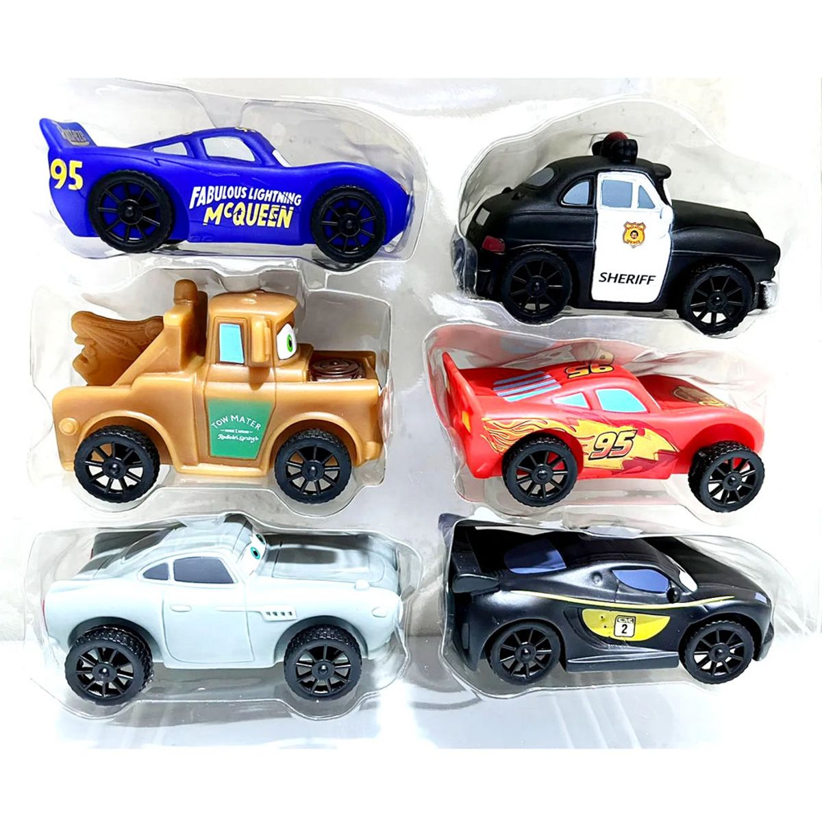 PIXAR - Set de Coches Vehículos A Fricción Cars 6 Pcs
