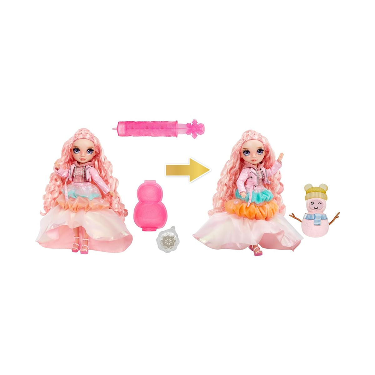 GENERICO - Muñeca Rainbow High Winter Wonderland Bella Pink