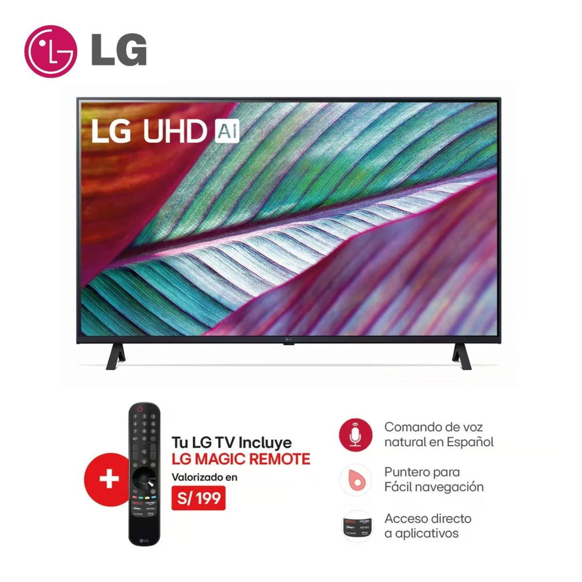 LG - TELEVISOR LG 86 PULG. LED SMART TV UHD 4K CON THINQ AI 86UR8750PSA