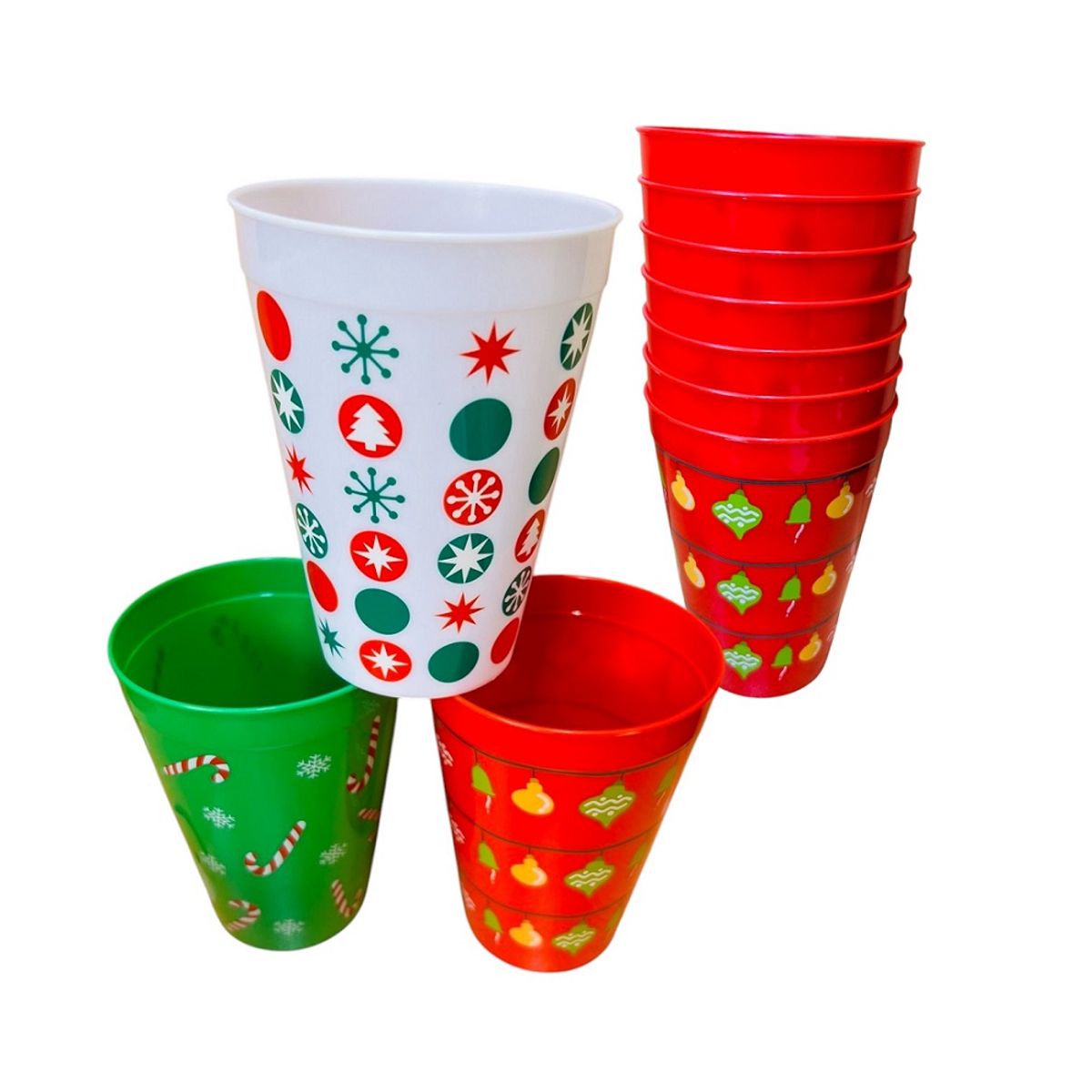 GENERICO - Set de 3 Vasos Navideños chocolatada 350ml