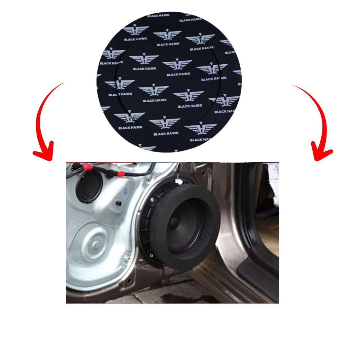 BLACK HAWK - ESPUMA ANILLO ACUSTICA REDONDA 6 BH-RING BLACK HAWK